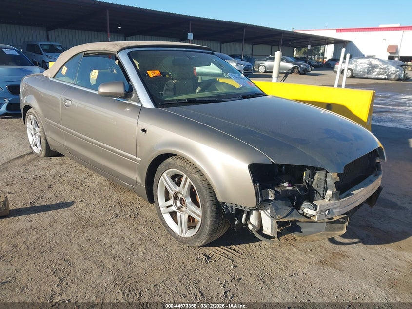 2007 Audi A4 VIN WAUDF48H47K034729 IAAI salvage auction — THEFT, Salvage (California), sold $175 on 2026-07-16 (photo 1)