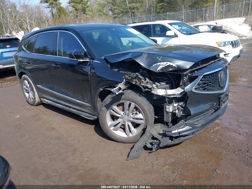 2022 Acura MDX VIN 5J8YE1H3XNL017078 IAAI salvage auction — FRONT END, Salvage (Connecticut), sold $8,900 on 2026-09-26 (photo 1)