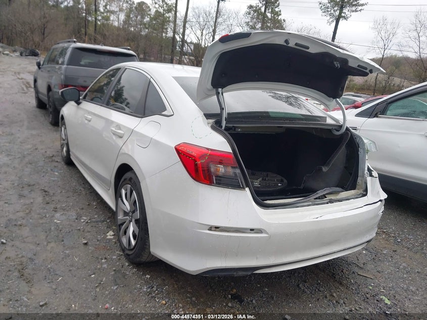 2022 Honda Civic VIN 2HGFE2F22NH508099 IAAI salvage auction — REAR END, Salvage Title, sold $6,600 on 2026-07-09 (photo 3)