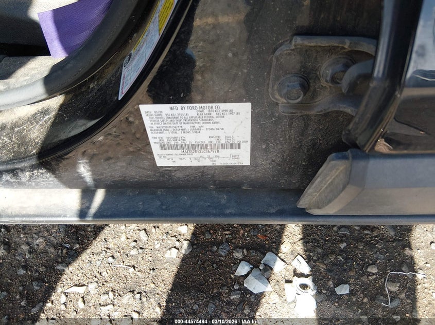 2020 Ford Ecosport VIN MAJ3S2GE2LC367978 IAAI salvage auction — RIGHT FRONT, Salvage (Colorado), sold $25 on 2026-07-28 (photo 9)