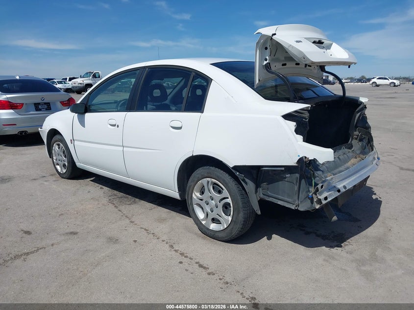 2003 Saturn Ion VIN 1G8AJ52FX3Z186625 IAAI salvage auction — FRONT & REAR, Salvage (Texas), sold $300 on 2026-07-09 (photo 3)