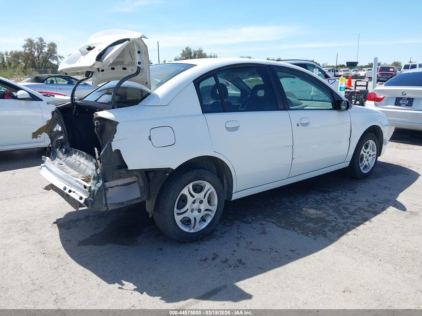2003 Saturn Ion VIN 1G8AJ52FX3Z186625 IAAI salvage auction — FRONT & REAR, Salvage (Texas), sold $300 on 2026-07-09 (photo 4)