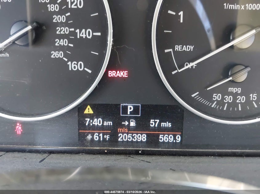 2012 BMW 3er VIN WBA3C1C54CF434020 IAAI salvage auction — NORMAL WEAR, Salvage (Texas), sold $400 on 2026-07-14 (photo 7)