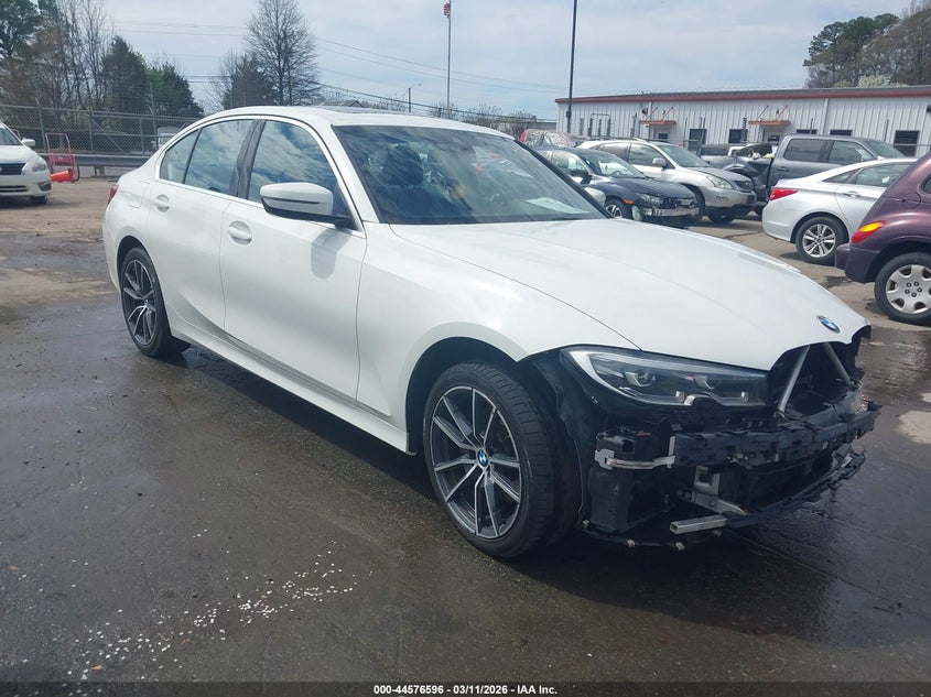 2019 BMW 3er VIN WBA5R7C59KFH29321 IAAI salvage auction — FRONT END, Salvage Title, sold $4,800 on 2026-07-19 (photo 1)