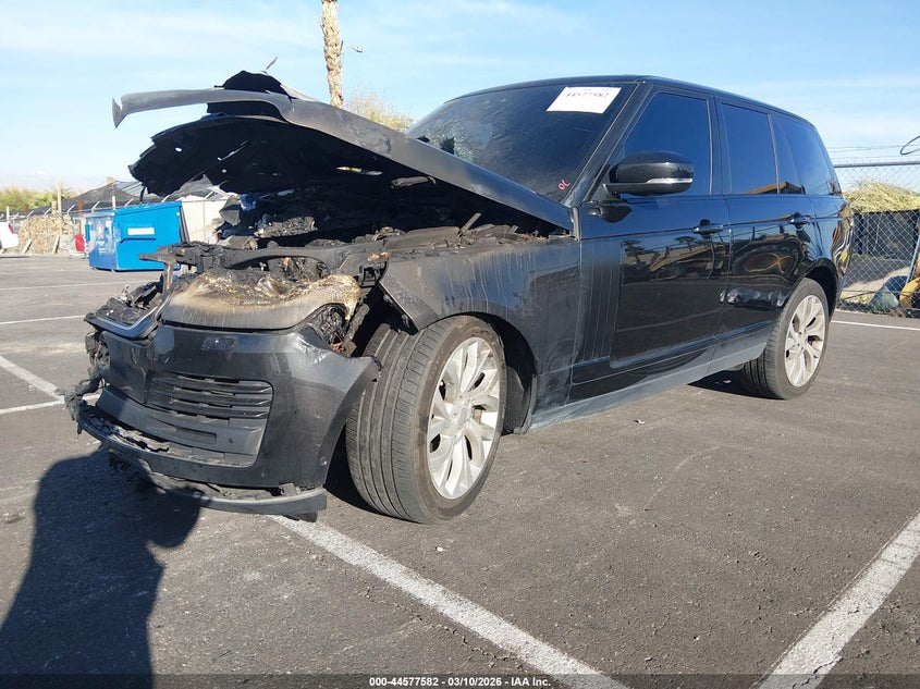 2019 Land rover RANGE ROVER VIN SALGS2SV3KA543913 IAAI salvage auction — Burn Engine, Salvage (Nevada), sold $2,000 on 2026-07-17 (photo 2)