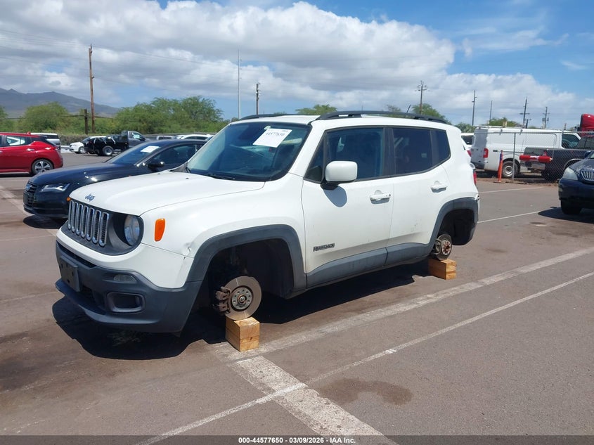 2016 Jeep Renegade VIN ZACCJABTXGPD37268 IAAI salvage auction — REAR END, Salvage Title, sold $125 on 2026-08-18 (photo 2)