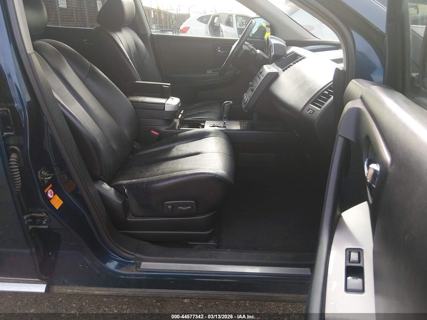 2007 Nissan Murano VIN JN8AZ08W47W626746 IAAI salvage auction — HAIL, Clear (Colorado), sold $125 on 2026-07-14 (photo 5)