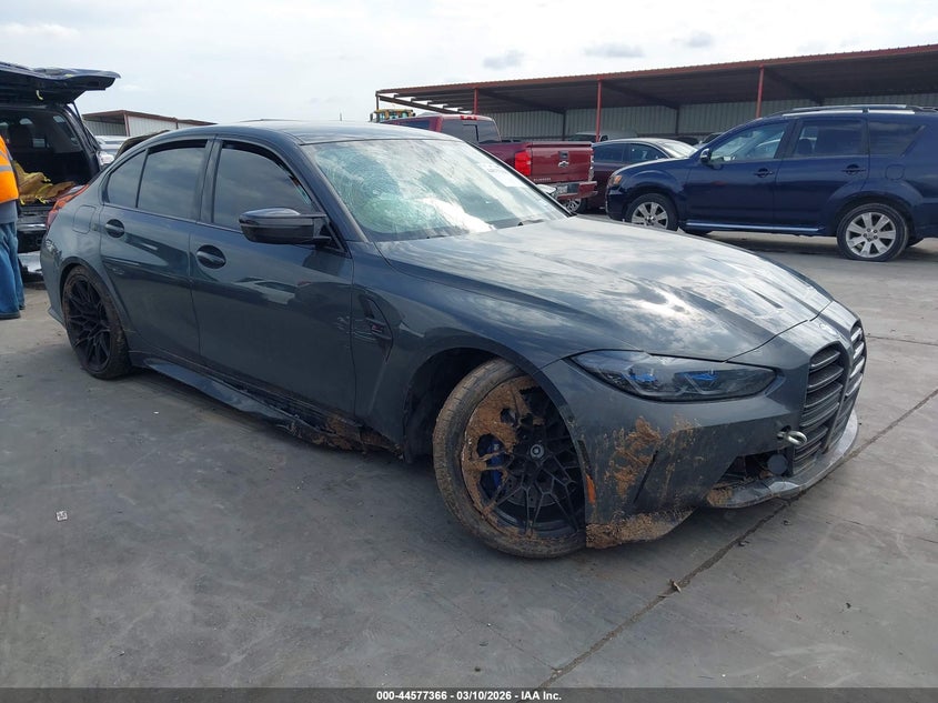 2024 BMW M3 VIN WBS43AY07RFT50568 IAAI salvage auction — SUSPENSION, Original (Texas), sold $44,000 on 2026-07-06 (photo 1)