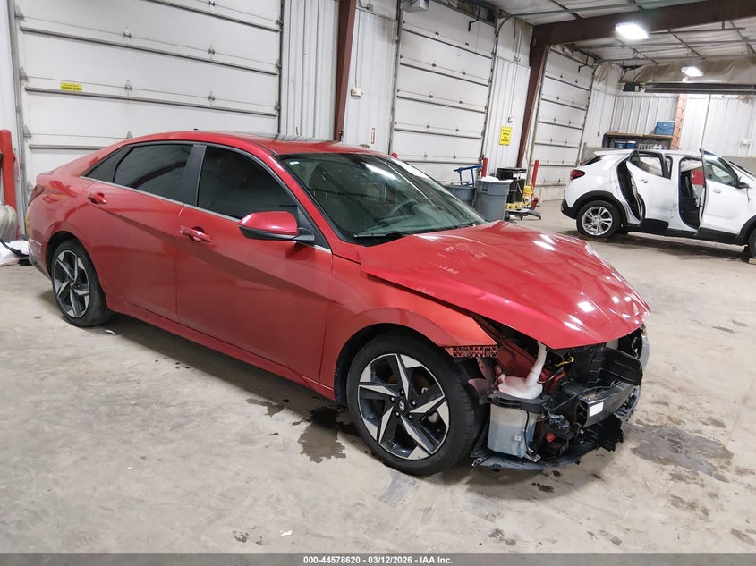 2021 Hyundai Elantra VIN 5NPLN4AG6MH022174 IAAI salvage auction — FRONT END, Salvage Title, sold $1,900 on 2026-07-21 (photo 1)