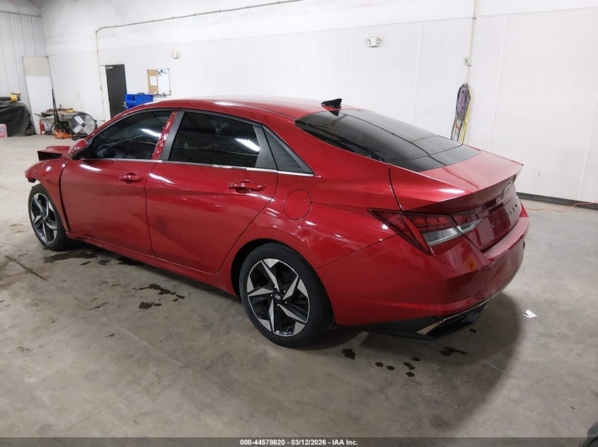 2021 Hyundai Elantra VIN 5NPLN4AG6MH022174 IAAI salvage auction — FRONT END, Salvage Title, sold $1,900 on 2026-07-21 (photo 3)