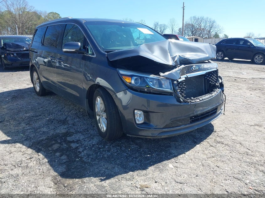 2018 Kia SEDONA VIN KNDMC5C17J6348290 IAAI salvage auction — FRONT END, Salvage (Georgia), sold $1,150 on 2026-07-22 (photo 1)