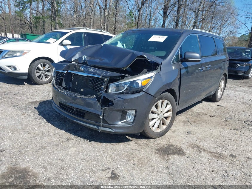 2018 Kia SEDONA VIN KNDMC5C17J6348290 IAAI salvage auction — FRONT END, Salvage (Georgia), sold $1,150 on 2026-07-22 (photo 2)