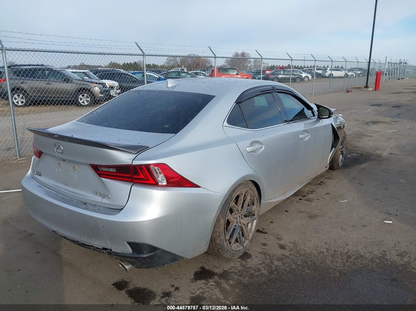 2016 Lexus Is VIN JTHCE1D25G5011636 IAAI salvage auction — LEFT & RIGHT, Salvage (Minnesota), sold $1,100 on 2026-07-13 (photo 4)