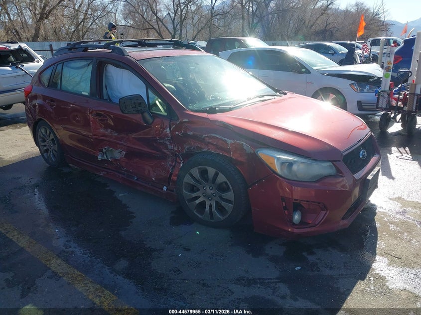 2014 Subaru Impreza VIN JF1GPAS62E8247830 IAAI salvage auction — UNKNOWN, Salvage Title, sold $950 on 2026-07-09 (photo 1)