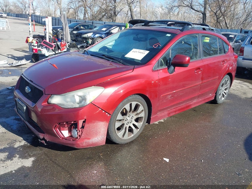 2014 Subaru Impreza VIN JF1GPAS62E8247830 IAAI salvage auction — UNKNOWN, Salvage Title, sold $950 on 2026-07-09 (photo 2)