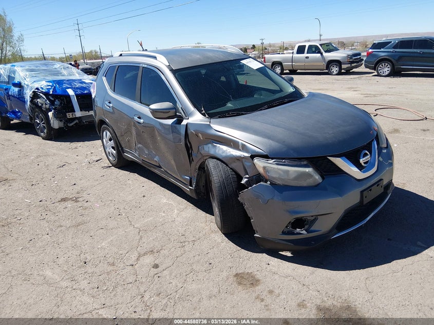 2016 Nissan Rogue VIN KNMAT2MV3GP617388 IAAI salvage auction — RIGHT SIDE, Salvage (New Mexico), sold $800 on 2026-07-06 (photo 1)