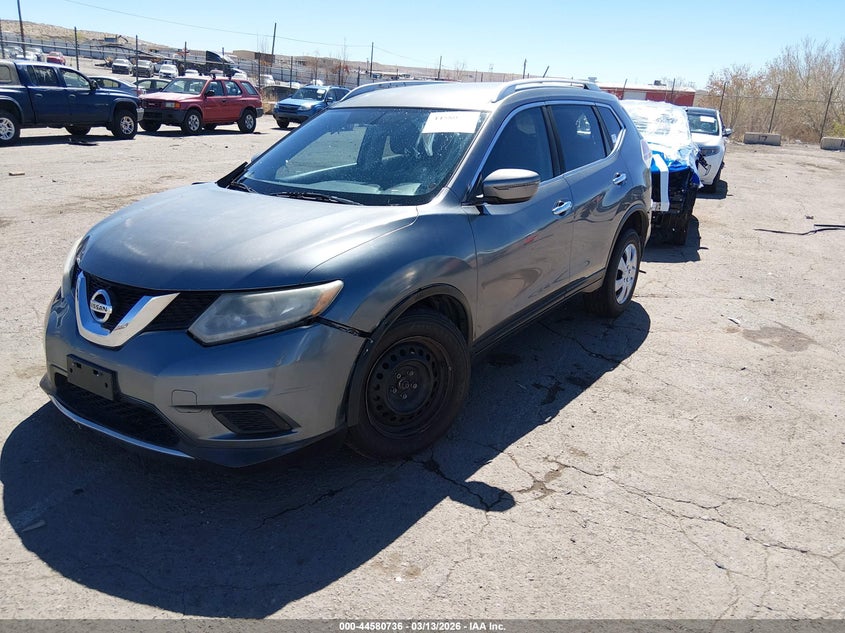 2016 Nissan Rogue VIN KNMAT2MV3GP617388 IAAI salvage auction — RIGHT SIDE, Salvage (New Mexico), sold $800 on 2026-07-06 (photo 2)