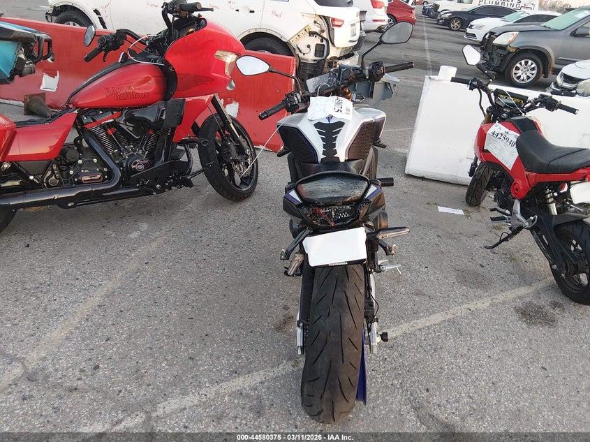 2025 Yamaha Mt VIN JYARN95Y1SA000447 IAAI salvage auction — FRONT END, Salvage Title, sold $1,150 on 2026-07-23 (photo 6)