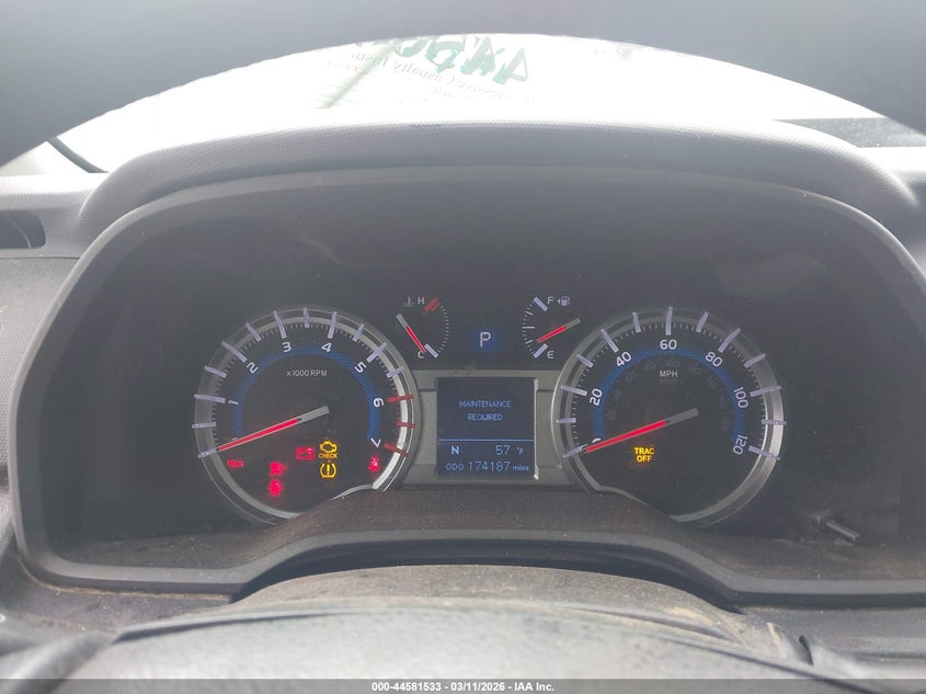 2018 Toyota 4runner VIN JTEBU5JR2J5515802 IAAI salvage auction — FRONT & REAR, Salvage Title, sold $10,600 on 2026-07-26 (photo 7)