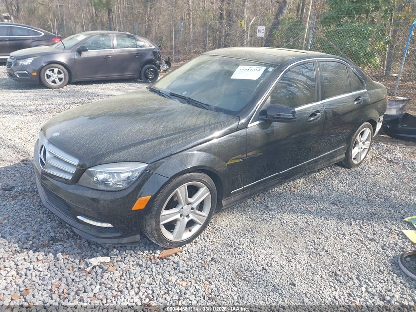 2011 Mercedes-benz C-klasse VIN WDDGF5EB4BA449642 IAAI salvage auction — REAR END, Salvage (South Carolina), sold $750 on 2026-07-28 (photo 2)