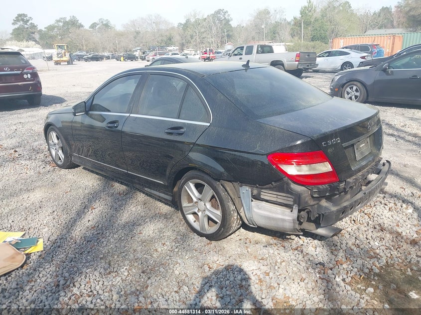 2011 Mercedes-benz C-klasse VIN WDDGF5EB4BA449642 IAAI salvage auction — REAR END, Salvage (South Carolina), sold $750 on 2026-07-28 (photo 3)