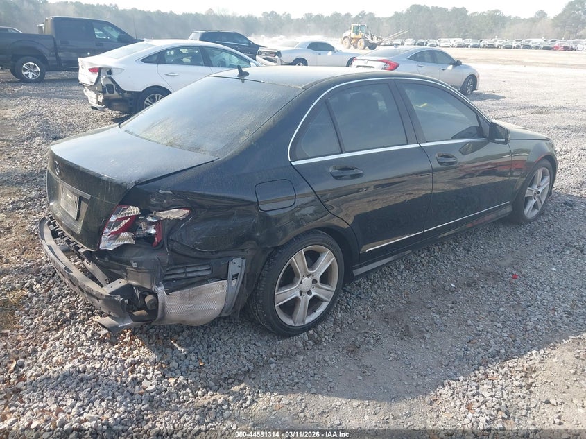 2011 Mercedes-benz C-klasse VIN WDDGF5EB4BA449642 IAAI salvage auction — REAR END, Salvage (South Carolina), sold $750 on 2026-07-28 (photo 4)