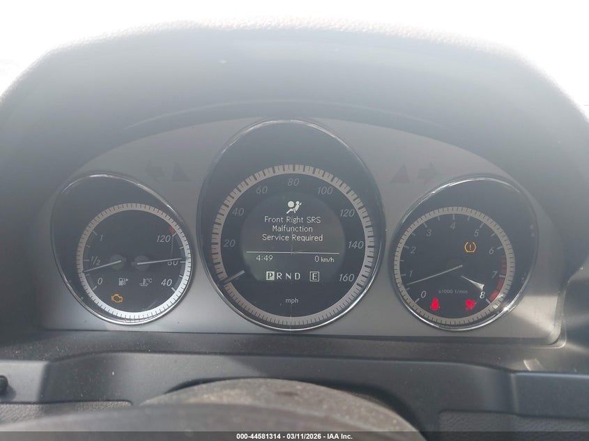 2011 Mercedes-benz C-klasse VIN WDDGF5EB4BA449642 IAAI salvage auction — REAR END, Salvage (South Carolina), sold $750 on 2026-07-28 (photo 7)