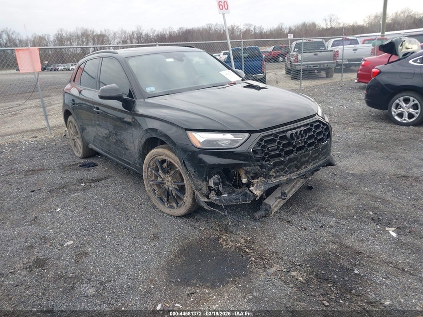 2023 Audi Q5 VIN WA1B4AFY8P2056180 IAAI salvage auction — FRONT END, Salvage Title, sold $14,900 on 2026-07-30 (photo 1)