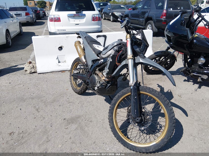 2008 Yamaha Wr VIN JYADG21YX8A000411 IAAI salvage auction — THEFT, Salvage (California), sold $175 on 2026-07-07 (photo 1)