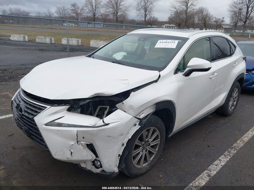 2018 Lexus Nx VIN JTJBARBZ9J2150326 IAAI salvage auction — FRONT END, Salvage (New Jersey), sold $7,100 on 2026-07-30 (photo 2)
