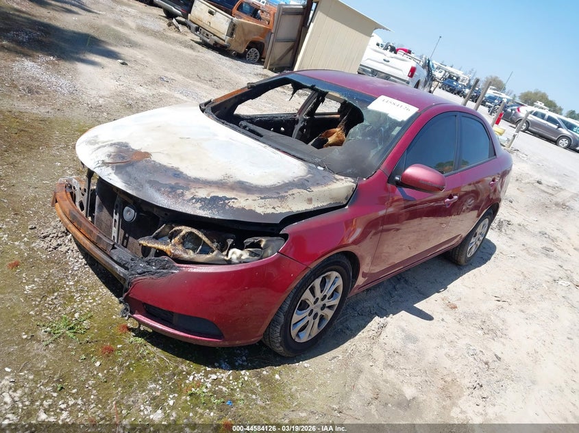 2011 Kia Forte VIN KNAFU4A24B5354581 IAAI salvage auction — TOTAL BURN, Certificate Of Destruction (Louisiana), sold $100 on 2026-07-31 (photo 2)