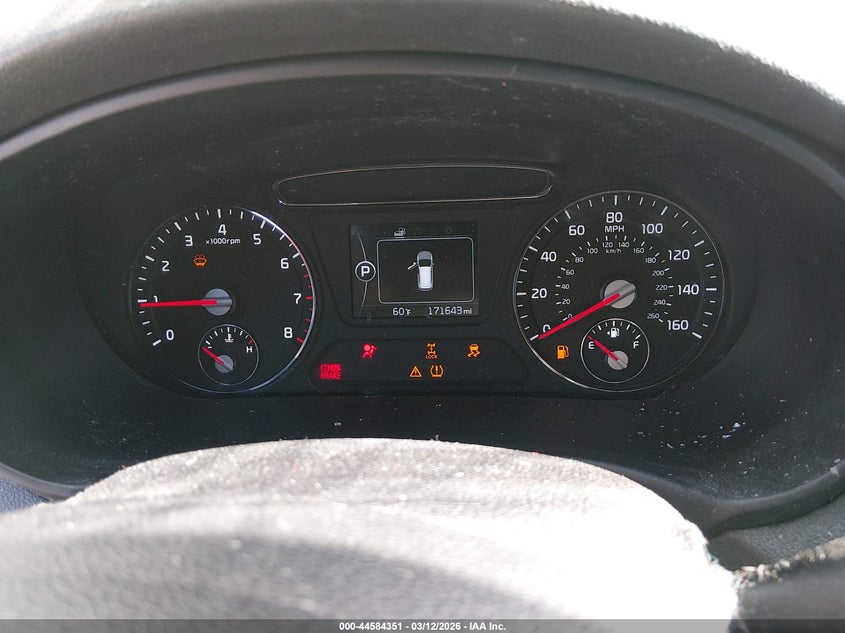 2016 Kia Sorento VIN 5XYPGDA30GG087526 IAAI salvage auction — FRONT END, Salvage (Kentucky), sold $550 on 2026-07-15 (photo 7)