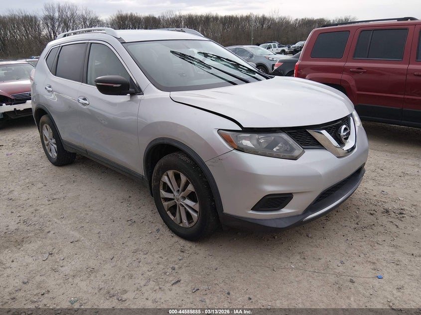 2016 Nissan Rogue VIN KNMAT2MV8GP694306 IAAI salvage auction — FRONT END, Salvage Title, sold $1,500 on 2026-07-29 (photo 1)