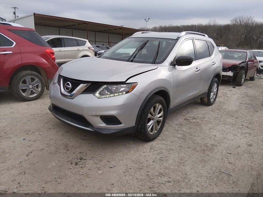 2016 Nissan Rogue VIN KNMAT2MV8GP694306 IAAI salvage auction — FRONT END, Salvage Title, sold $1,500 on 2026-07-29 (photo 2)