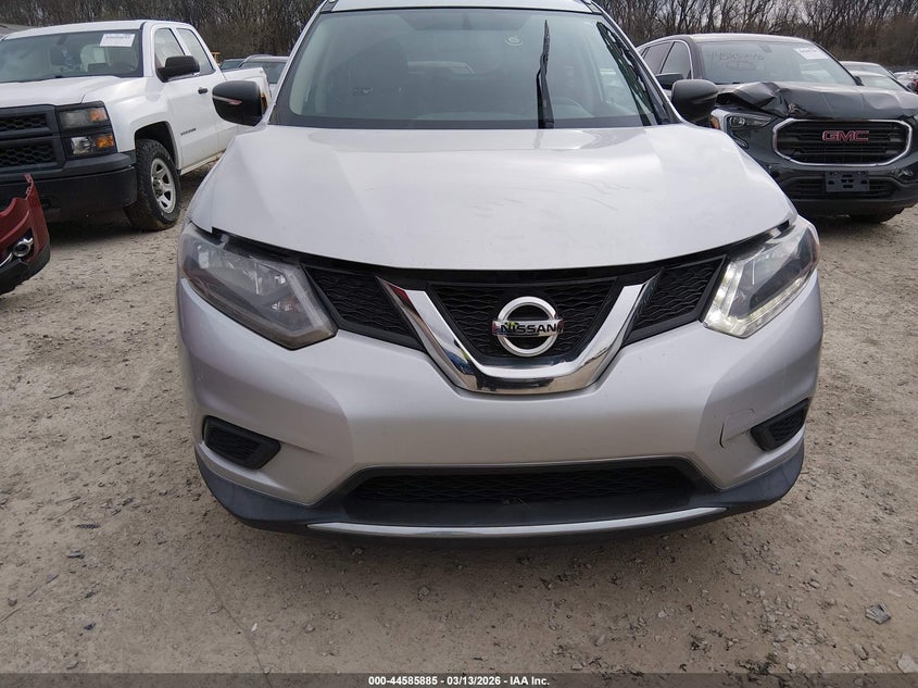 2016 Nissan Rogue VIN KNMAT2MV8GP694306 IAAI salvage auction — FRONT END, Salvage Title, sold $1,500 on 2026-07-29 (photo 6)