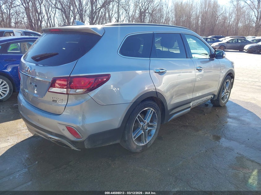 2017 Hyundai Santa fe VIN KM8SRDHF5HU222273 IAAI salvage auction — RIGHT SIDE, Salvage Title, sold $2,650 on 2026-07-22 (photo 4)