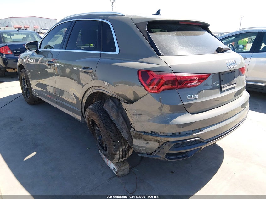 2022 Audi Q3 VIN WA1DECF33N1072358 IAAI salvage auction — LEFT REAR, Original (Texas), sold $15,050 on 2026-07-14 (photo 3)