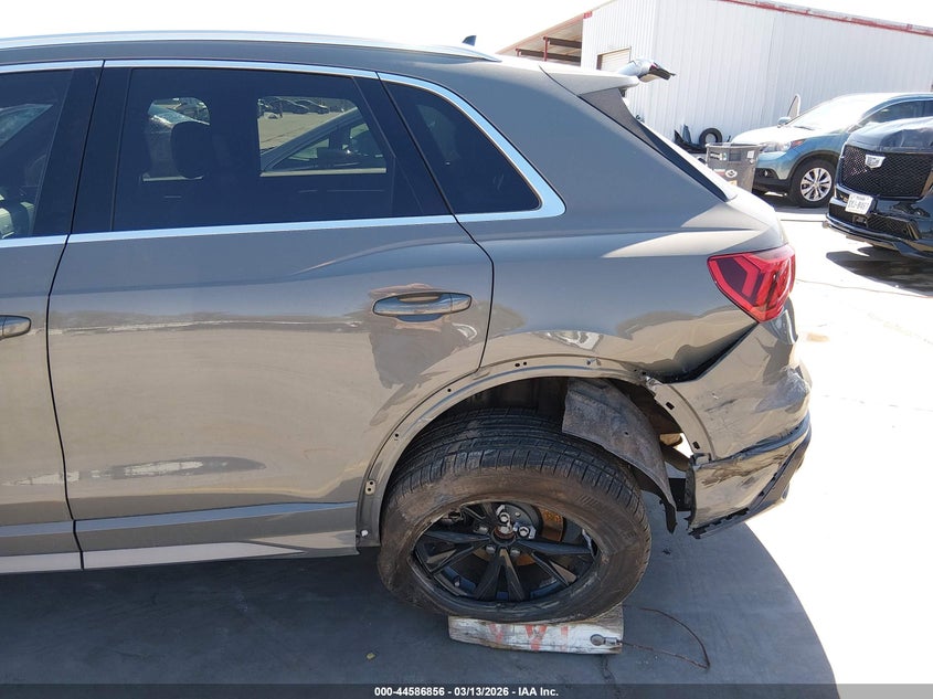 2022 Audi Q3 VIN WA1DECF33N1072358 IAAI salvage auction — LEFT REAR, Original (Texas), sold $15,050 on 2026-07-14 (photo 6)