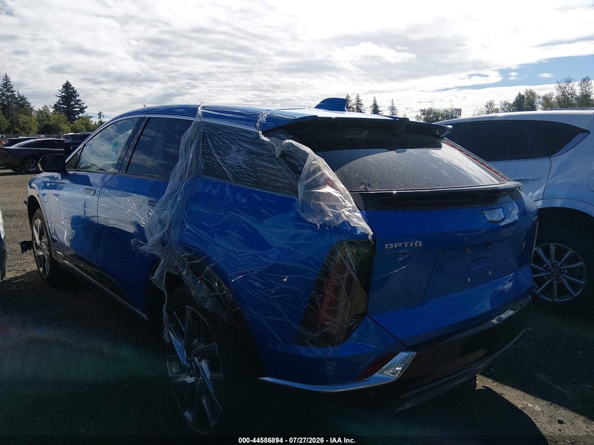 2025 Cadillac Optiq VIN 3GYK3DMR5SS236116 IAAI salvage auction — FRONT END, Bill Of Sale (Washington), sold $11,400 on 2026-08-03 (photo 3)