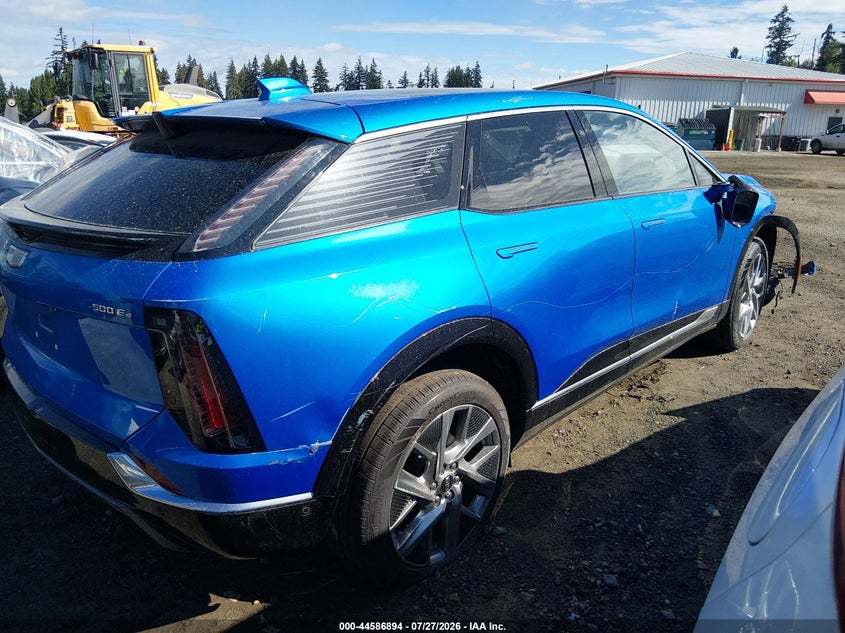 2025 Cadillac Optiq VIN 3GYK3DMR5SS236116 IAAI salvage auction — FRONT END, Bill Of Sale (Washington), sold $11,400 on 2026-08-03 (photo 4)