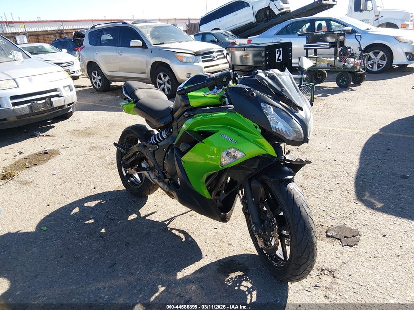 2014 Kawasaki Ninja VIN JKAEXEF12EDA16406 IAAI salvage auction — FRONT END, Salvage (Colorado), sold $175 on 2026-07-22 (photo 1)