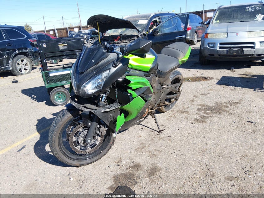 2014 Kawasaki Ninja VIN JKAEXEF12EDA16406 IAAI salvage auction — FRONT END, Salvage (Colorado), sold $175 on 2026-07-22 (photo 2)