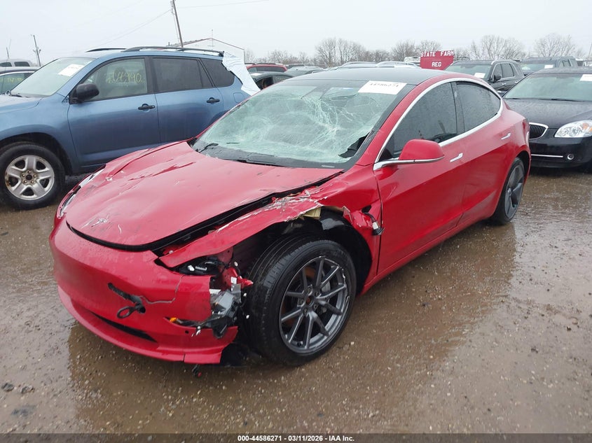 2020 Tesla Model 3 VIN 5YJ3E1EB1LF600384 IAAI salvage auction — FRONT END, Salvage (Indiana), sold $4,250 on 2026-07-08 (photo 2)