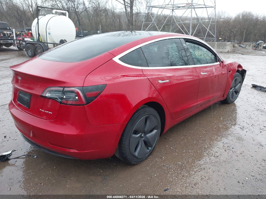 2020 Tesla Model 3 VIN 5YJ3E1EB1LF600384 IAAI salvage auction — FRONT END, Salvage (Indiana), sold $4,250 on 2026-07-08 (photo 4)