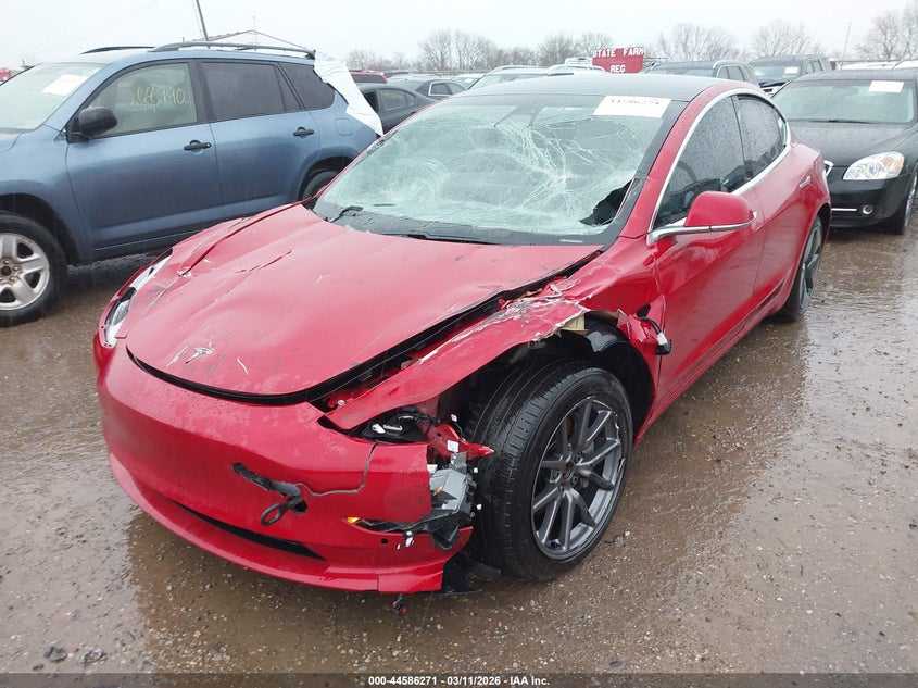 2020 Tesla Model 3 VIN 5YJ3E1EB1LF600384 IAAI salvage auction — FRONT END, Salvage (Indiana), sold $4,250 on 2026-07-08 (photo 6)
