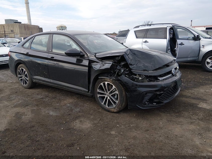2025 Volkswagen Jetta VIN 3VWBX7BUXSM103422 IAAI salvage auction — FRONT END, Salvage (New Jersey), sold $4,300 on 2026-07-09 (photo 1)
