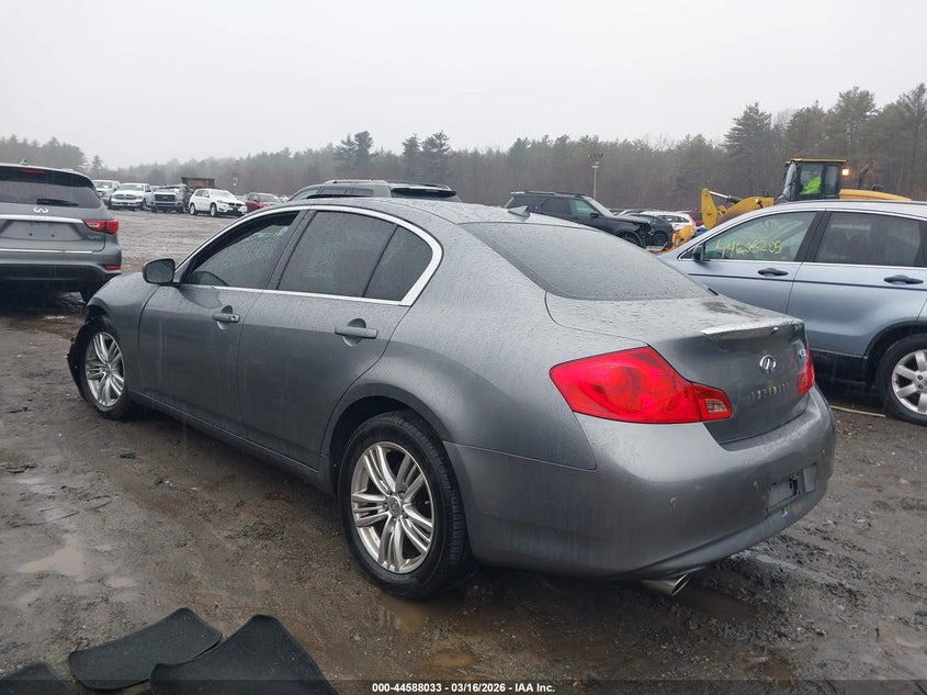 2010 Infiniti G VIN JN1CV6AR8AM451074 IAAI salvage auction — LEFT FRONT, Salvage (Massachusetts), sold $425 on 2026-07-10 (photo 3)