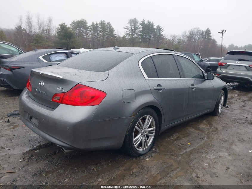 2010 Infiniti G VIN JN1CV6AR8AM451074 IAAI salvage auction — LEFT FRONT, Salvage (Massachusetts), sold $425 on 2026-07-10 (photo 4)