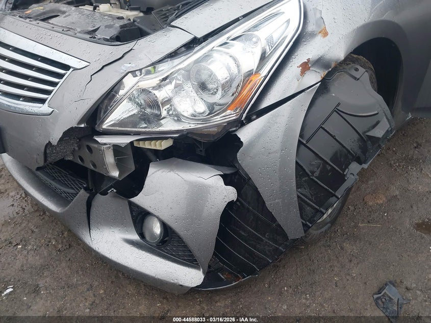 2010 Infiniti G VIN JN1CV6AR8AM451074 IAAI salvage auction — LEFT FRONT, Salvage (Massachusetts), sold $425 on 2026-07-10 (photo 6)