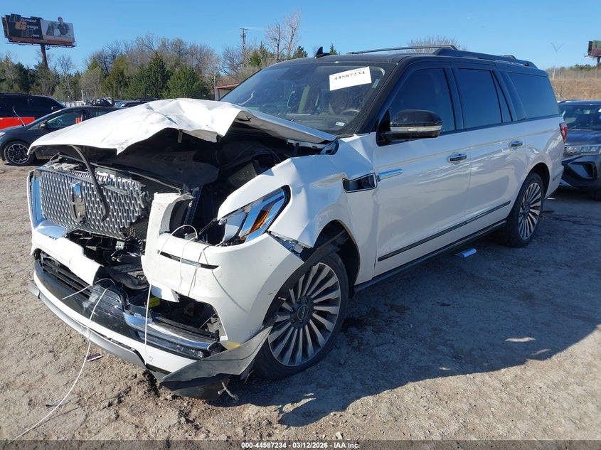 2019 Lincoln Navigator VIN 5LMJJ3LT7KEL26594 IAAI salvage auction — FRONT END, Clear (Oklahoma), sold $15,200 on 2026-07-22 (photo 2)